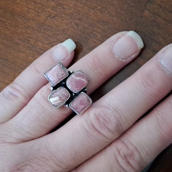New Rhodochrosite 925 Silver Ring. - Picture 7 of 10